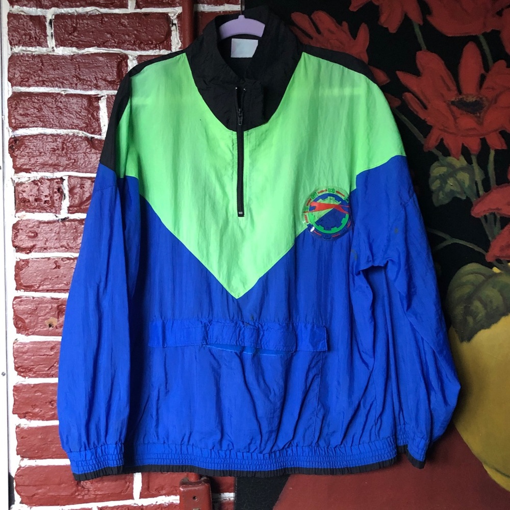 Vintage Slazenger Tennis Color block Windbreaker